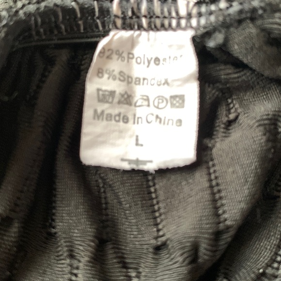 ✨HIGH WAISTED RUCHED BUTT HONEYCOMB LEGGINGS SIZE L - Picture 4 of 6